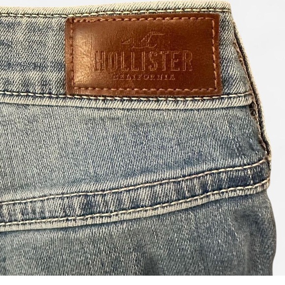Hollister Classic Blue Denim Skinny Cigarette Jeans 3S teen short ultra slim - Picture 3 of 6